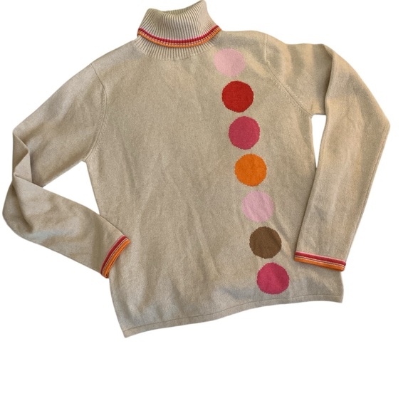 Folio new york Sweaters - ‼️DO NOT BUY -SOLD‼️Folio New York Cashmere Polka Dot Turtleneck Sweater